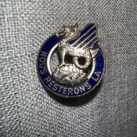 US Army 3rd Infantry Division Unit Crest Nous Resterons La We Shall Remain Here - Picture 1 of 7